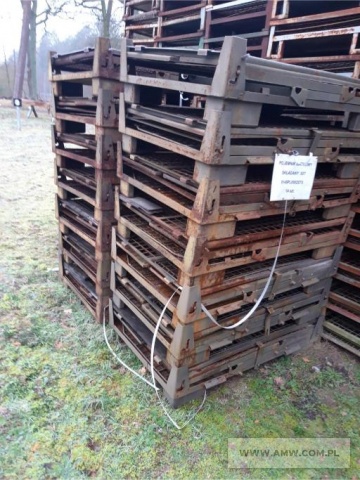 Pojemniki siatkowe (łącznie 77 szt.) - pakiet zawierający 3 poz. asort., w tym: nieskładany 1/2 UJC - 4 szt. składany 503 - 59 szt. składany 557 - 14 szt. 